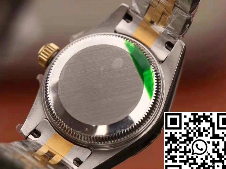 18K Dial Gold 28MM Datejust Silver Lady Rolex Yellow 1123